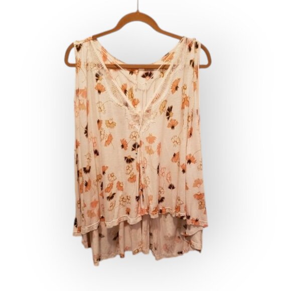 Free People boho top sz L EUC - Picture 1 of 4